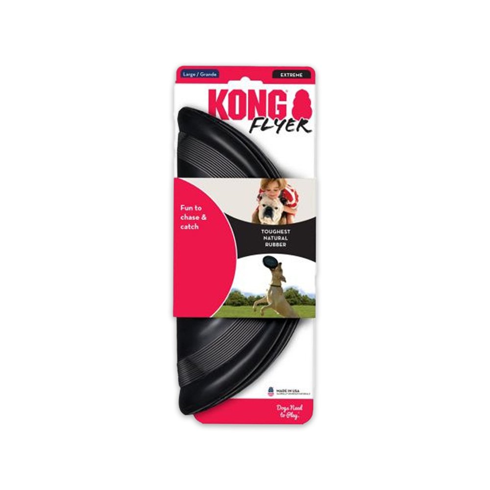 KONG Extreme Flyer Dog Toy Black Large