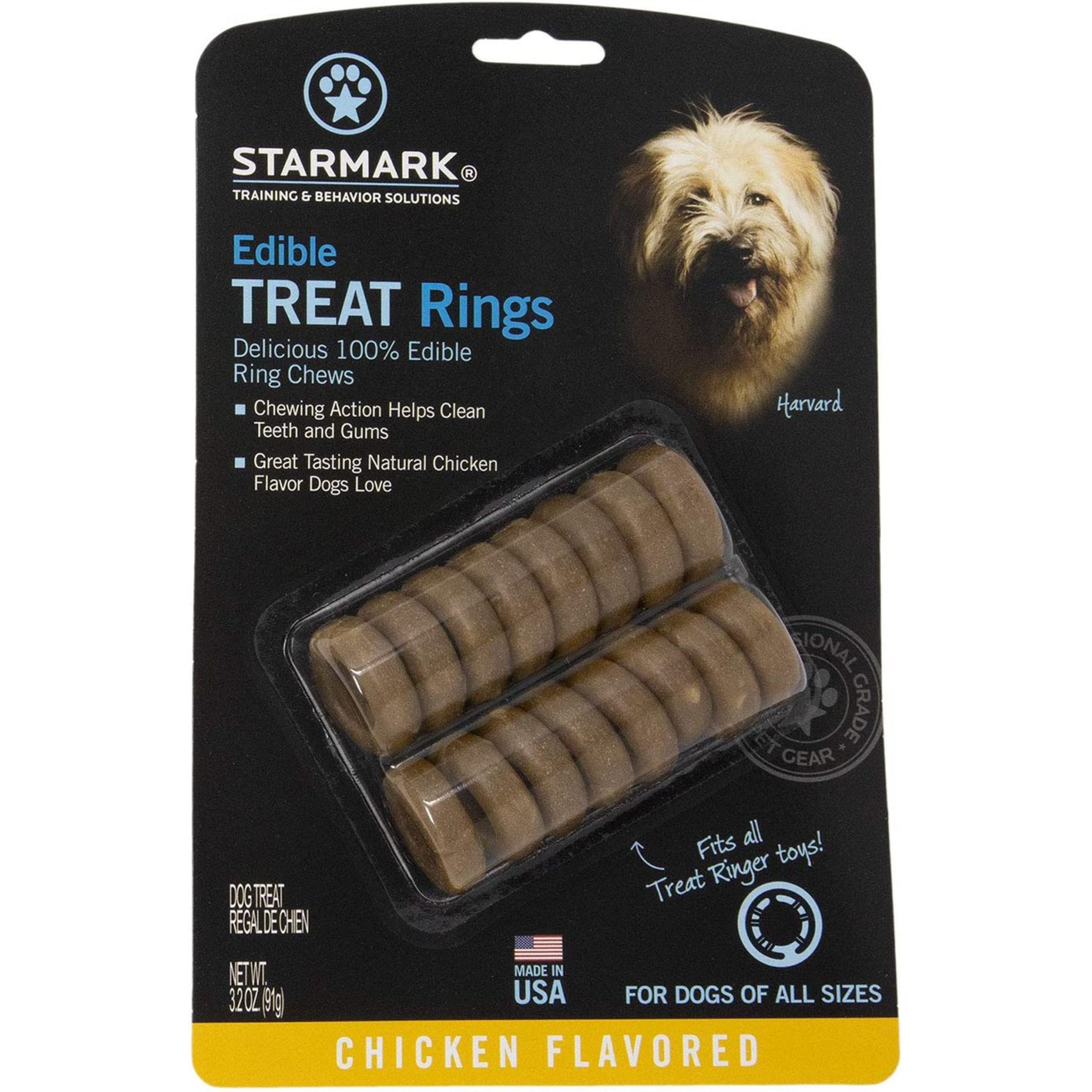 Starmark Edible Dog Treat Rings USA 32-oz