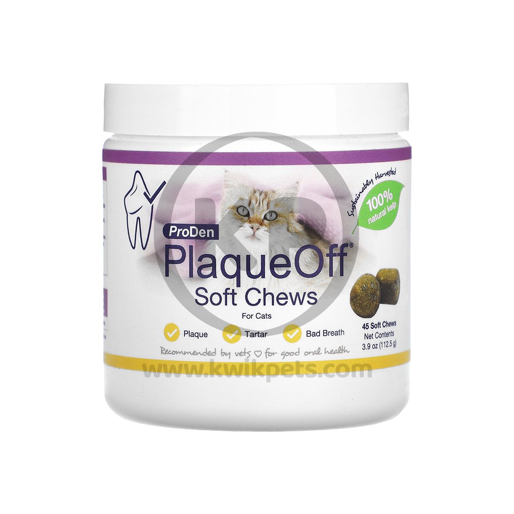 NaturVet Proden PlaqueOff Soft Chews for Cats 45 Count 3.9-oz