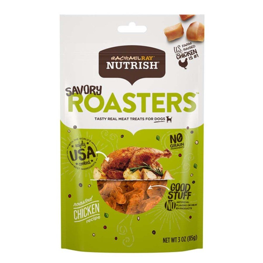 Rachael Ray Nutrish Savory Roasters Chicken Recipe Dog Treats 12-oz