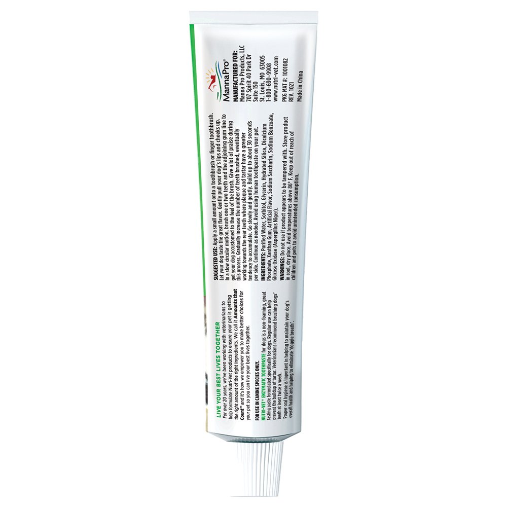 Nutri-Vet Enzymatic Toothpaste for Dogs 2.5-oz