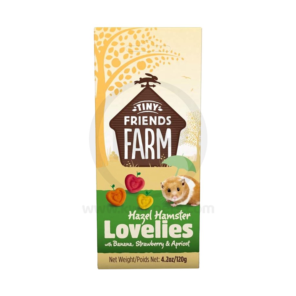 Tiny Friends Farm Hazel Hamster Lovelies Baked Treat with Banana Strawberry & Apricot 4.2-oz