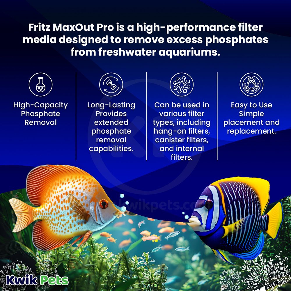 Fritz Maxout Pro Filter Media And Phosphate Remover for Freshwater Aquariums 100-gal