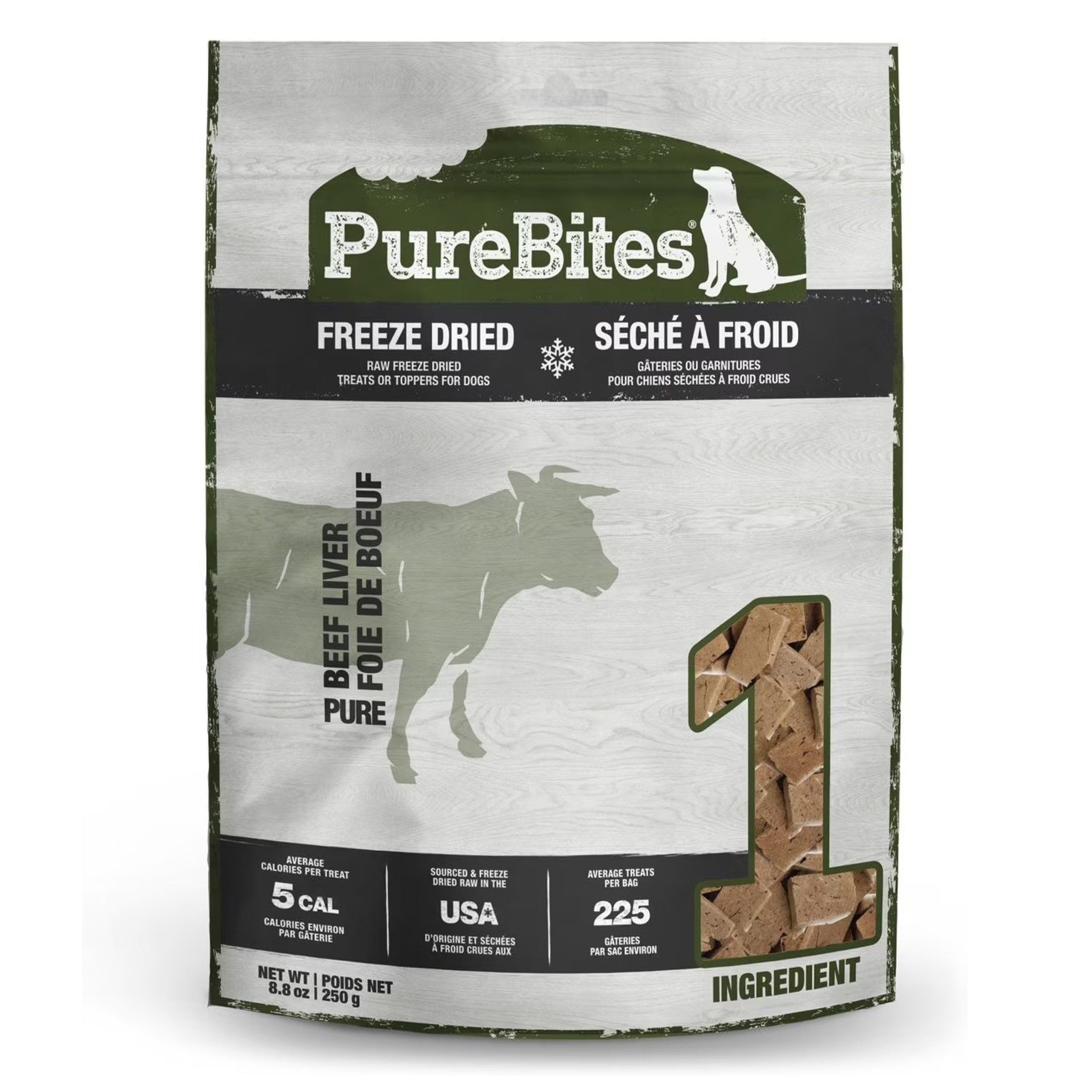 PureBites Beef Liver Freeze Dried Dog Treats 8.8-oz