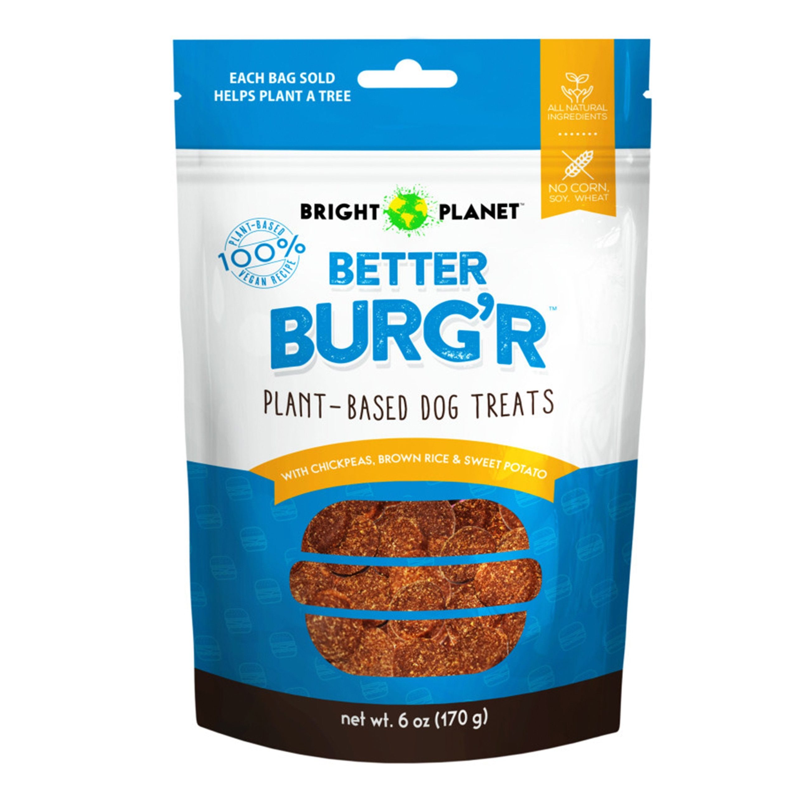 Bright Planet Better Burg’r Plant-Based Dog Treat 6-oz