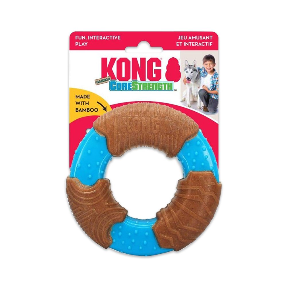 KONG CoreStrength Bamboo Ring Dog Toy Large