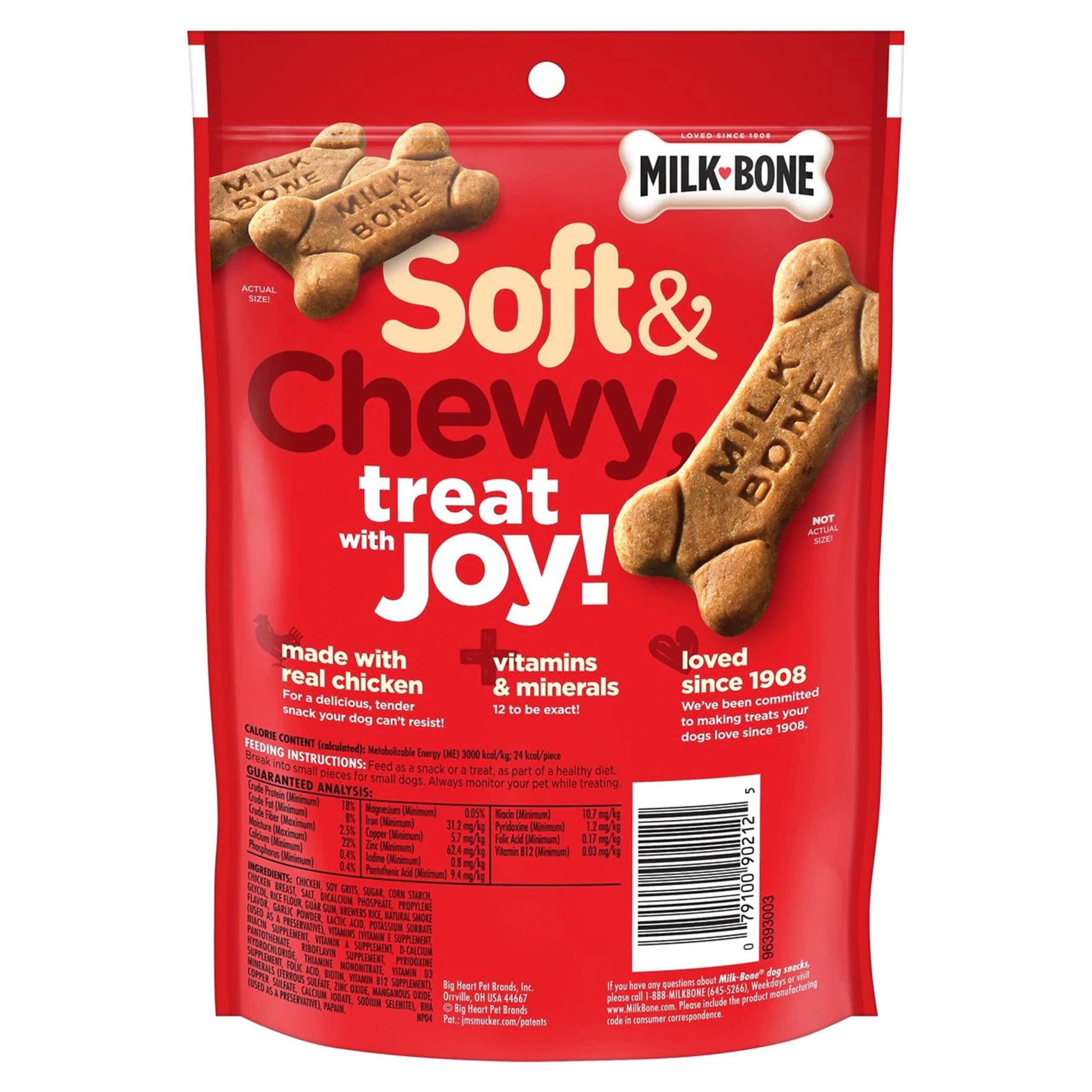 Milk-Bone Soft & Chewy Beef & Filet Mignon Dog Treats 5.6-oz