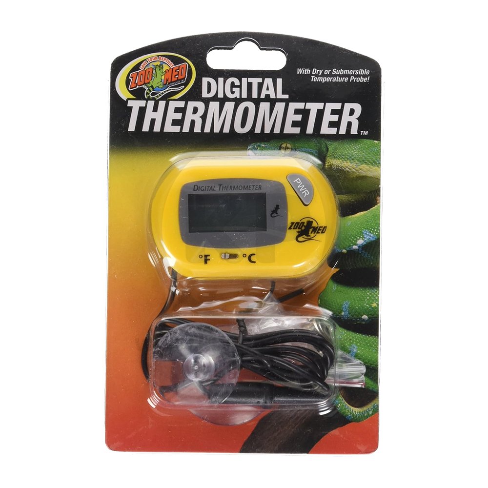 Zoo Med Yellow Digital Terrarium Thermometer