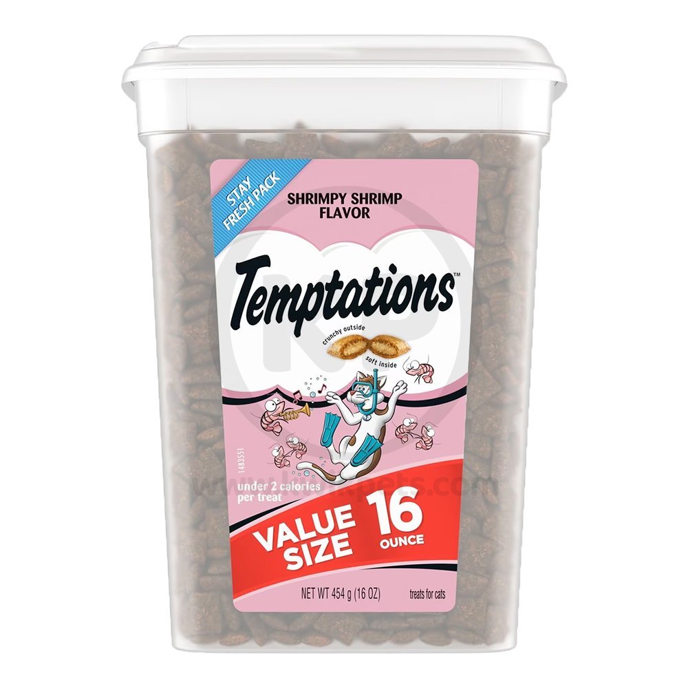 Temptations Classics Crunchy & Soft Adult Cat Treats Shrimpy Shrimp 16-oz