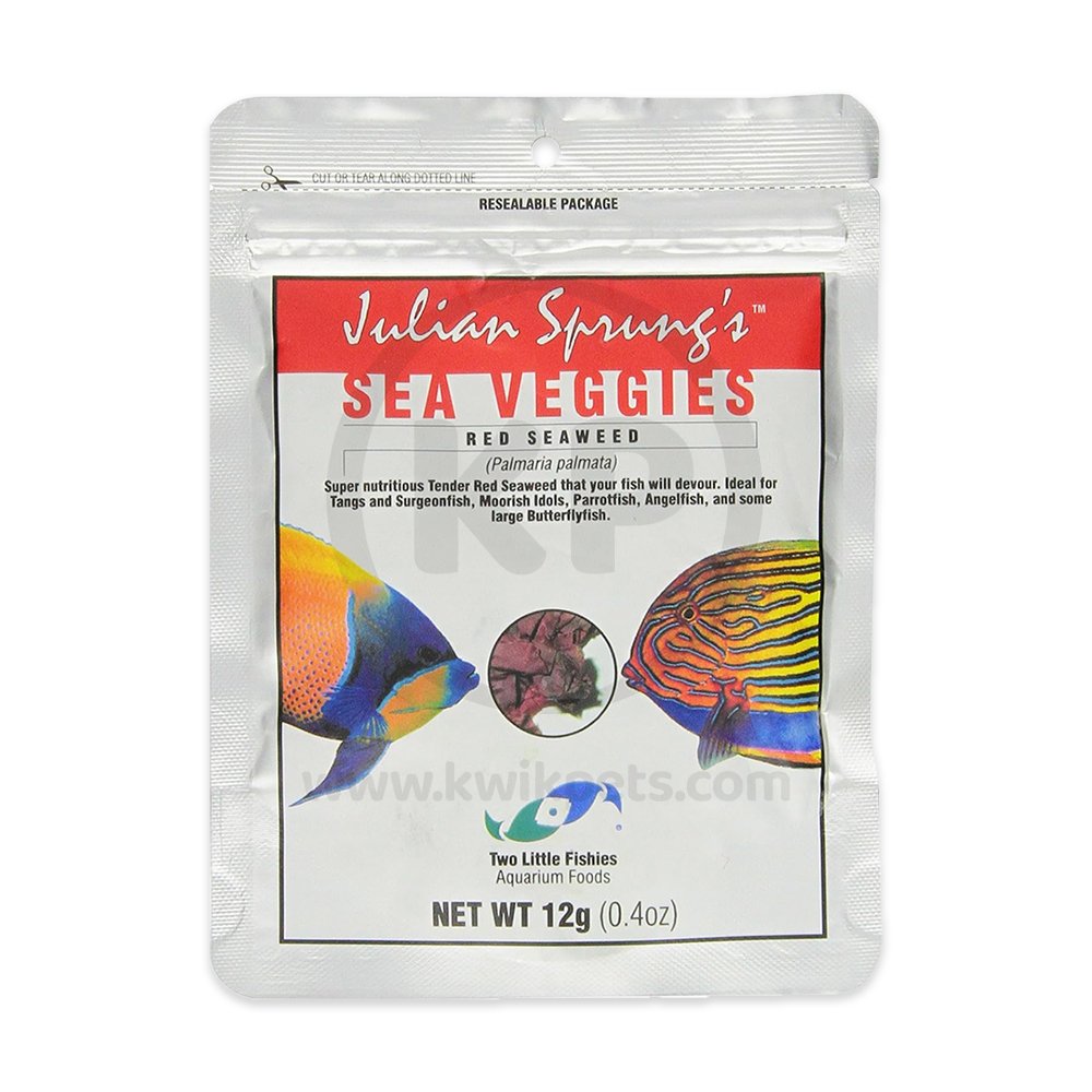 Two Little Fishies Julian Sprung’s Seaveggies Red Seaweed Fish Food 0.4-oz