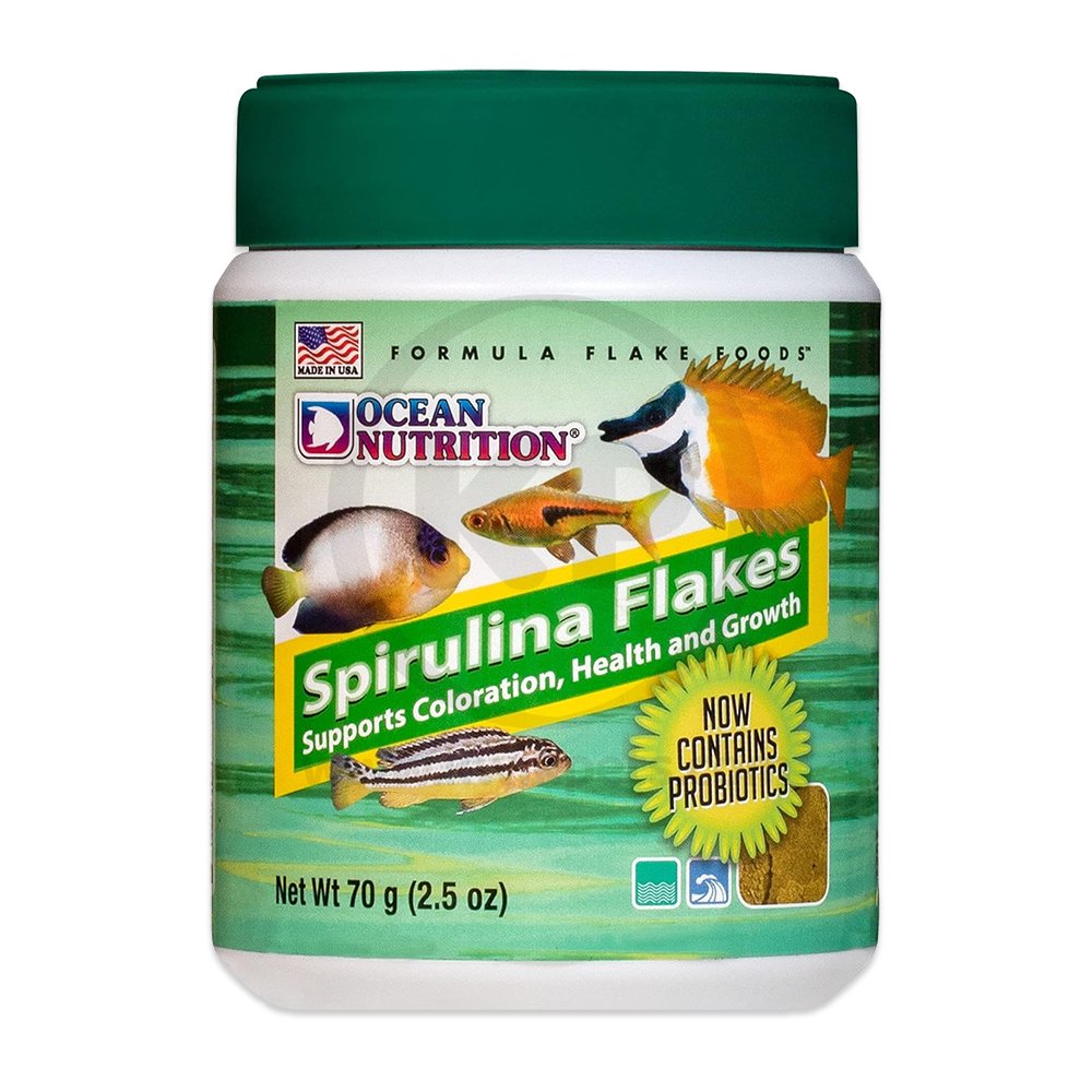 Ocean Nutrition Spirulina Flakes Fish Food 2.5-oz