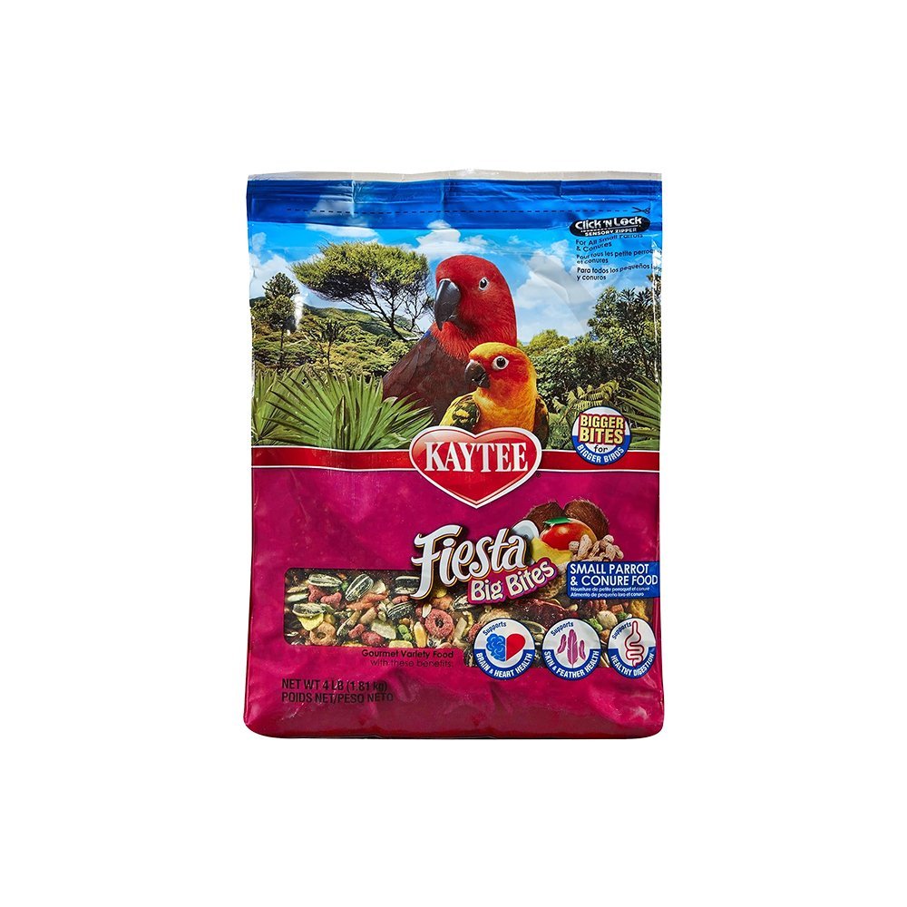 Kaytee Fiesta Big Bites Parrot & Conure Food 4-lb