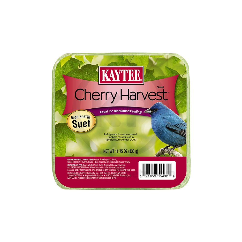 Kaytee Cherry Harvest High Energy Wild Bird Suet 11.75-oz