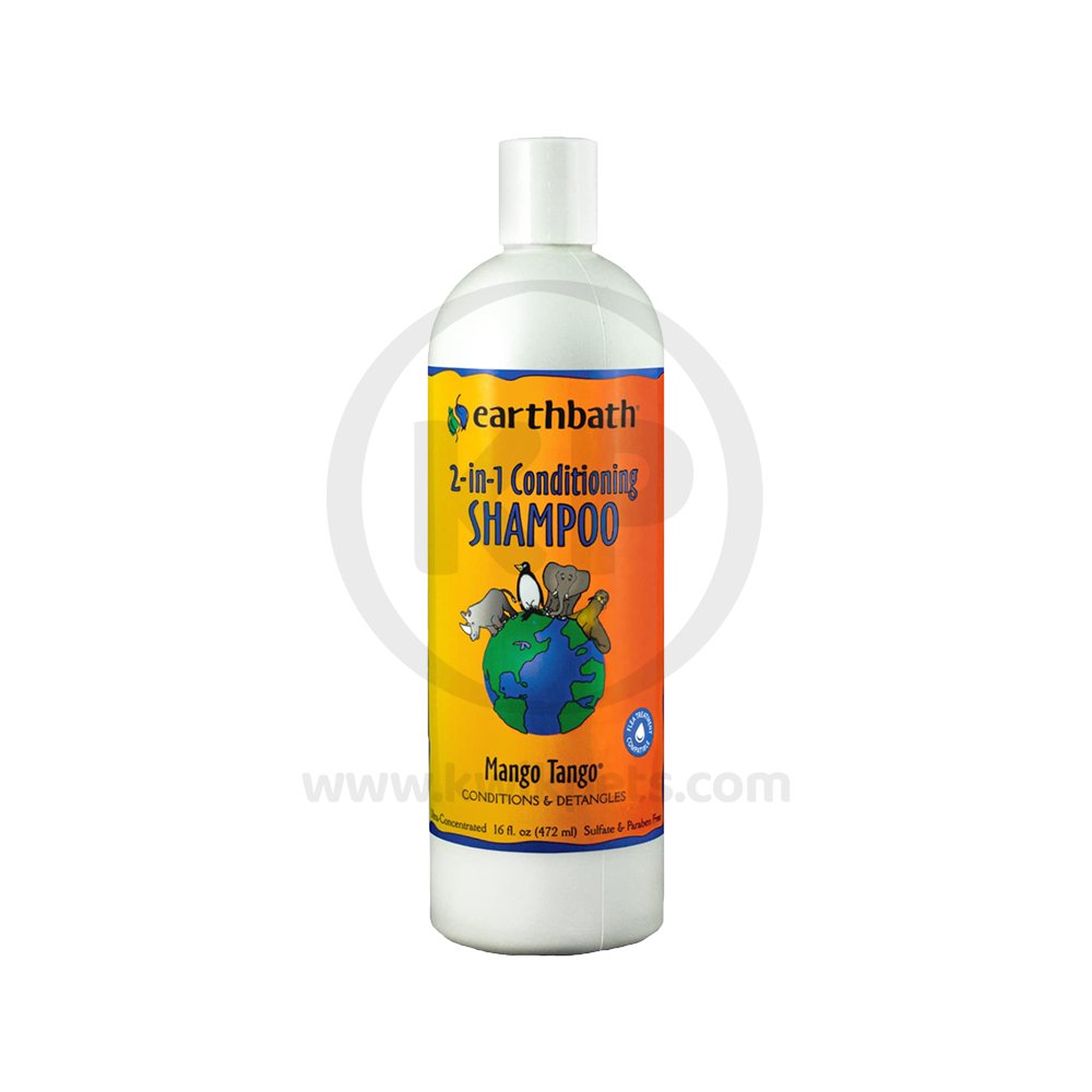 Earthbath 2-in-1 Conditioning Pet Shampoo Mango Tango 16-oz