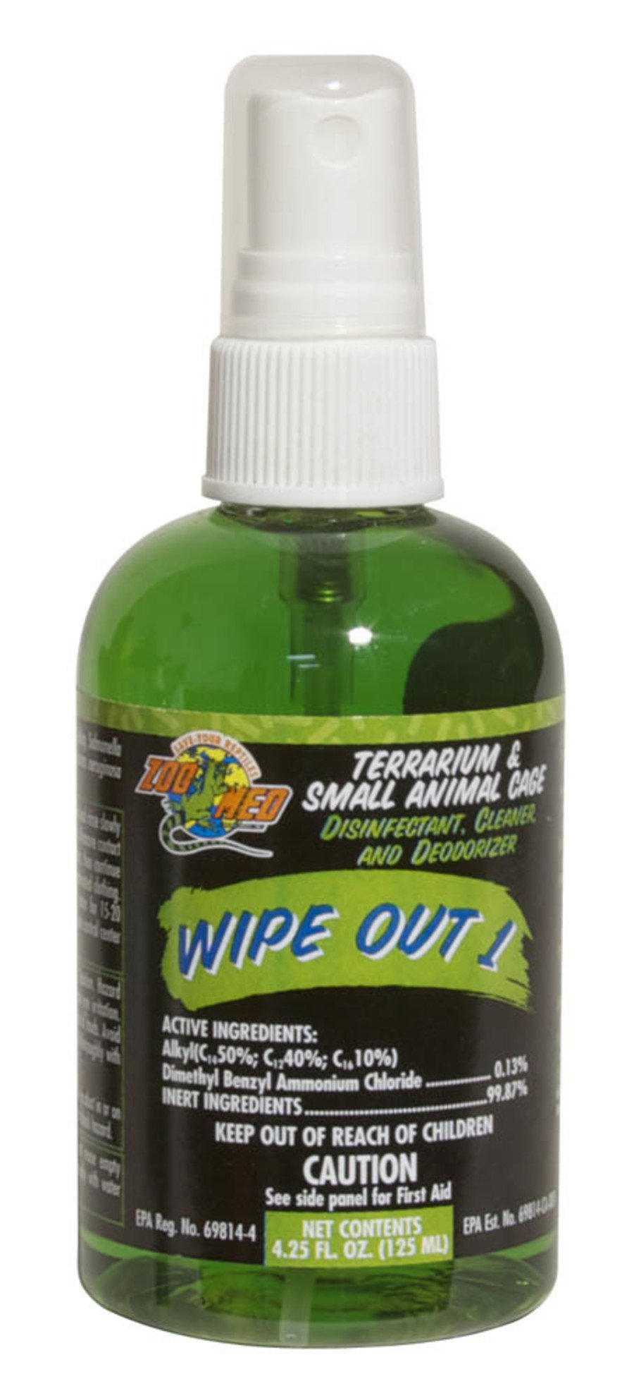 Zoo Med Wipe Out 1 for Terrariums & Small Animal Cage 4.25-oz