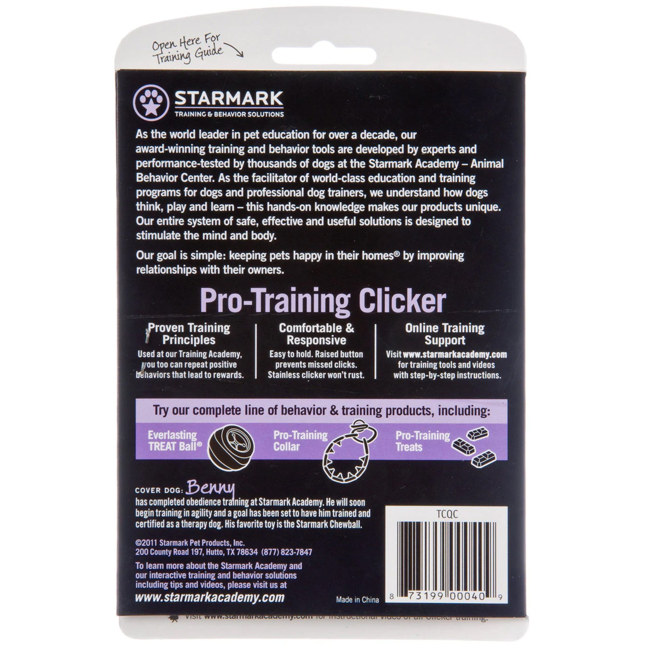 Starmark Blue Pro-Training Clicker for Dogs