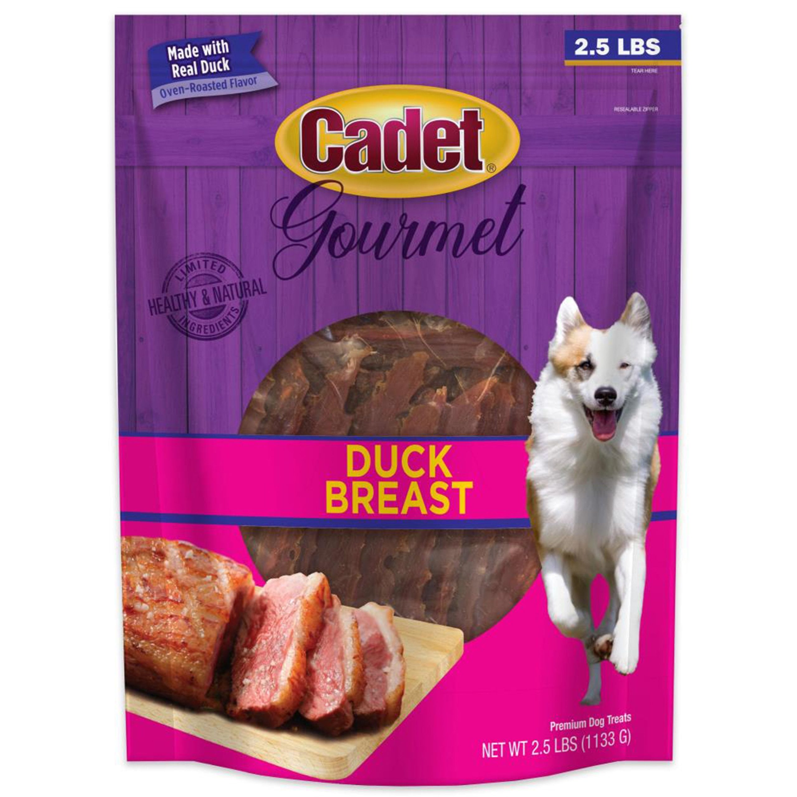 Cadet Gourmet Duck Breast Treats for Dogs 2.5-lb