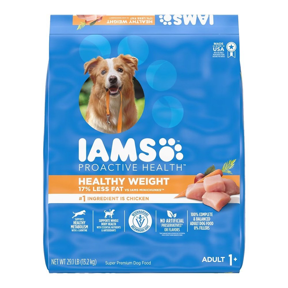 IAMS Healthy Weight Adult Dry Dog Food Chicken 29.1-lb