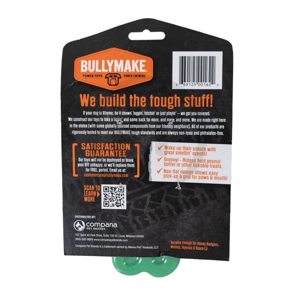 BullyMake Toss n’ Treat Mint Flavored T-Bone Dog Chew Toy One Size