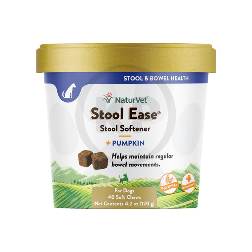 NaturVet Stool Ease Soft Chews for Dogs 40 Count 4.2-oz