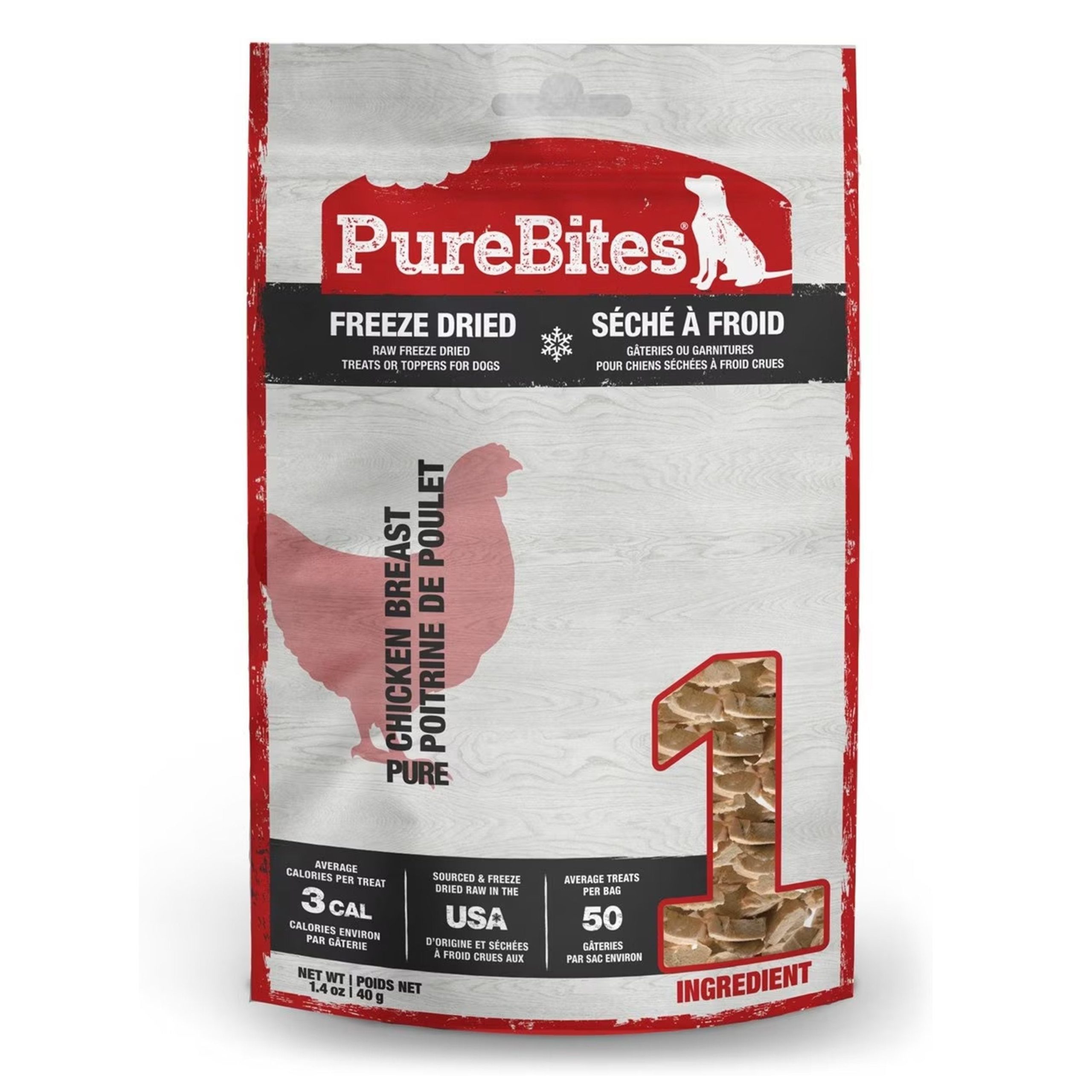 PureBites Chicken Breast Freeze Dried Dog Treats 1.4-oz