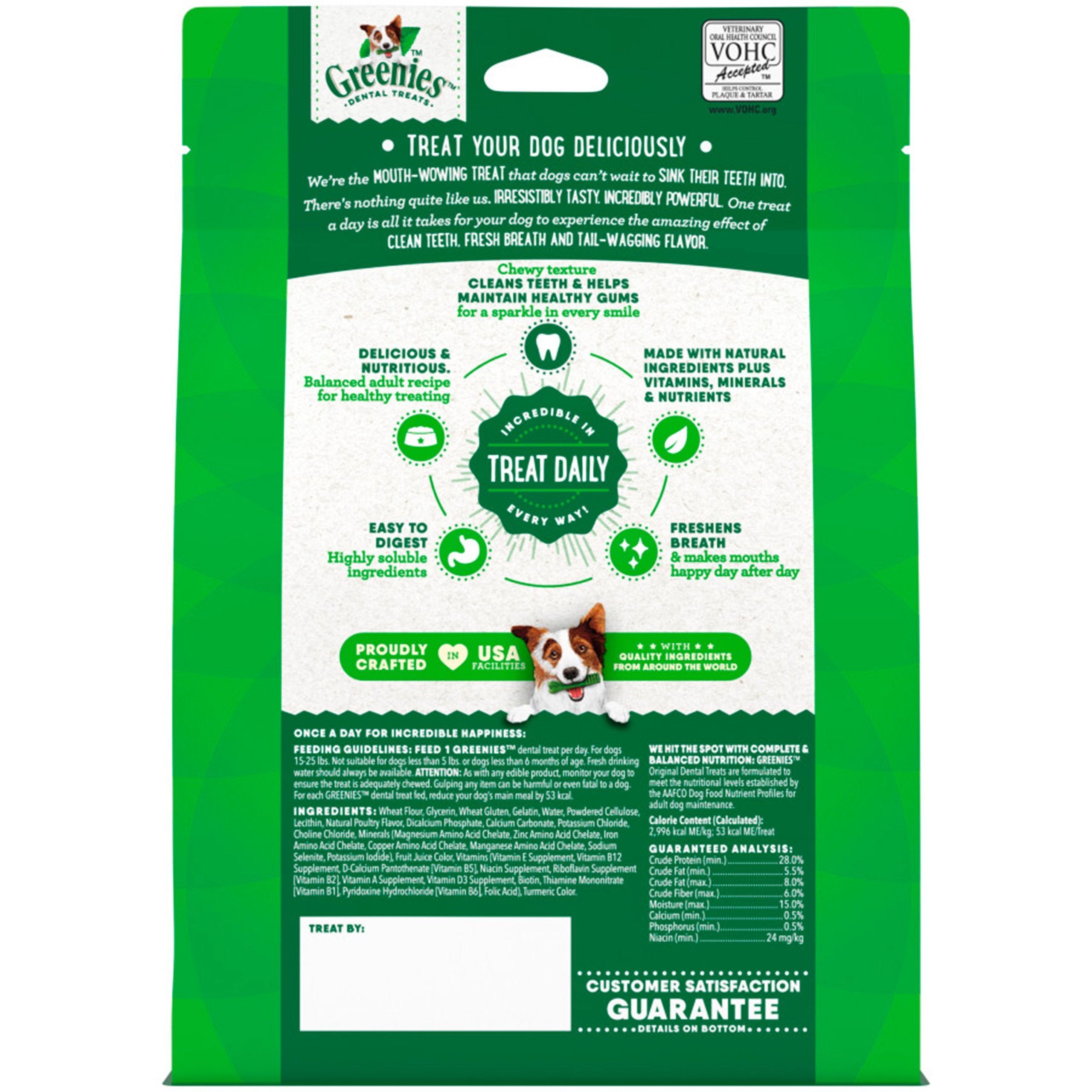 Greenies Original Dog Dental Treats Petite 12-oz 20 Count