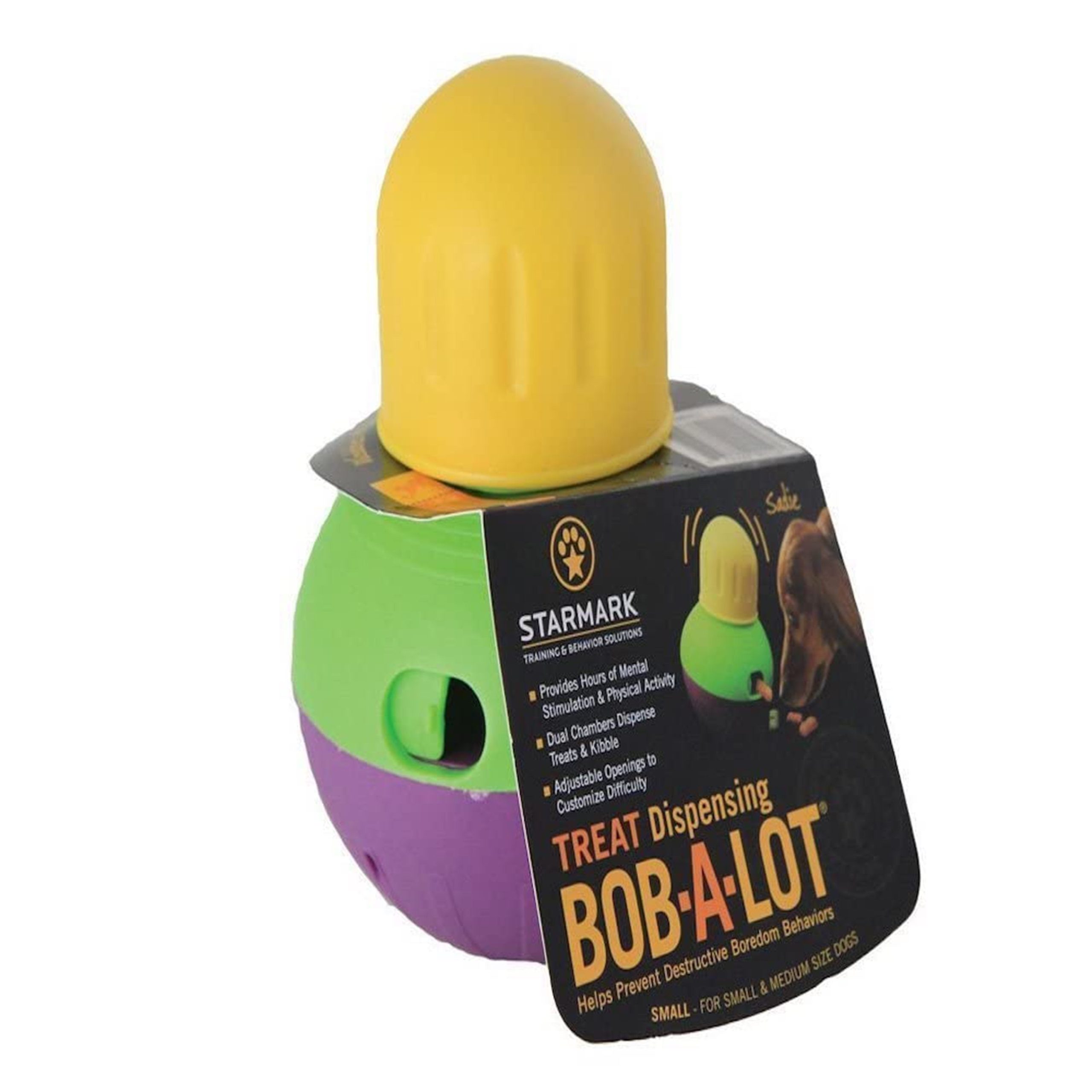 Starmark Bob-A-Lot Treat Dispensing Dog Toy Small