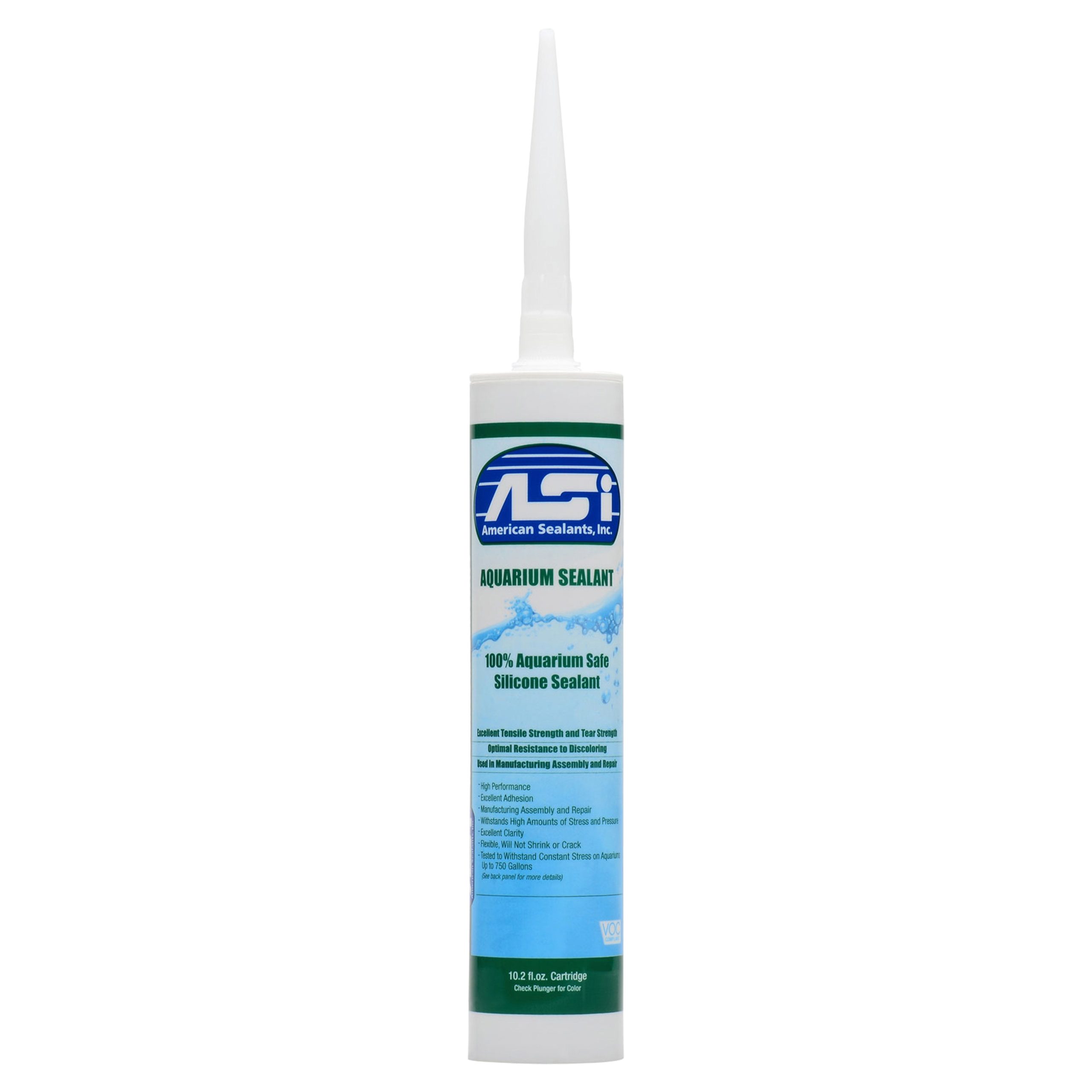 ASI Black Aquarium Silicone Sealant Cartridge 10.2-oz