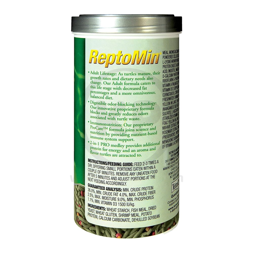 TetraFauna PRO ReptoMin Adult Turtle Formula Sticks Dry Food, 8.11-oz