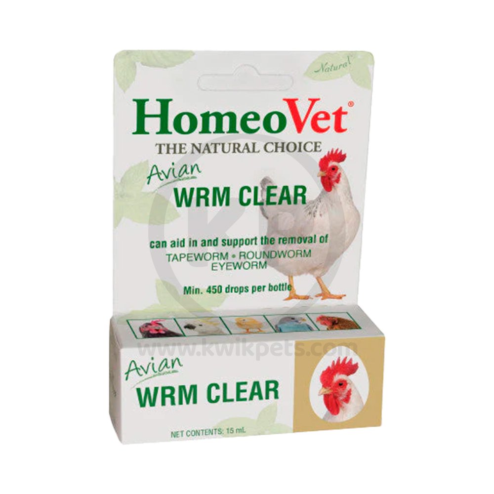 HomeoPet Avian WRM Clear Dewormer 15 ml