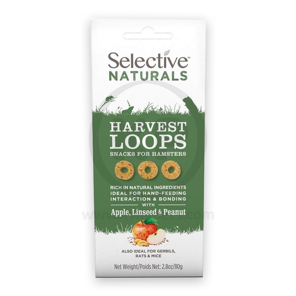 Science Selective Naturals Harvest Loops with Apple Linseed & Peanut Hamster Treats 2.8-oz