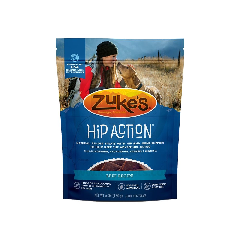 Zuke’s Hip Action Beef Dog Treats 6-oz