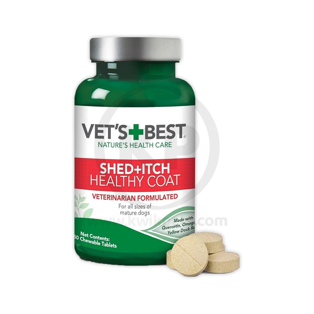 Vet’s Best Best Healthy Coat Shed & Itch Chewable Tablets 50 Count