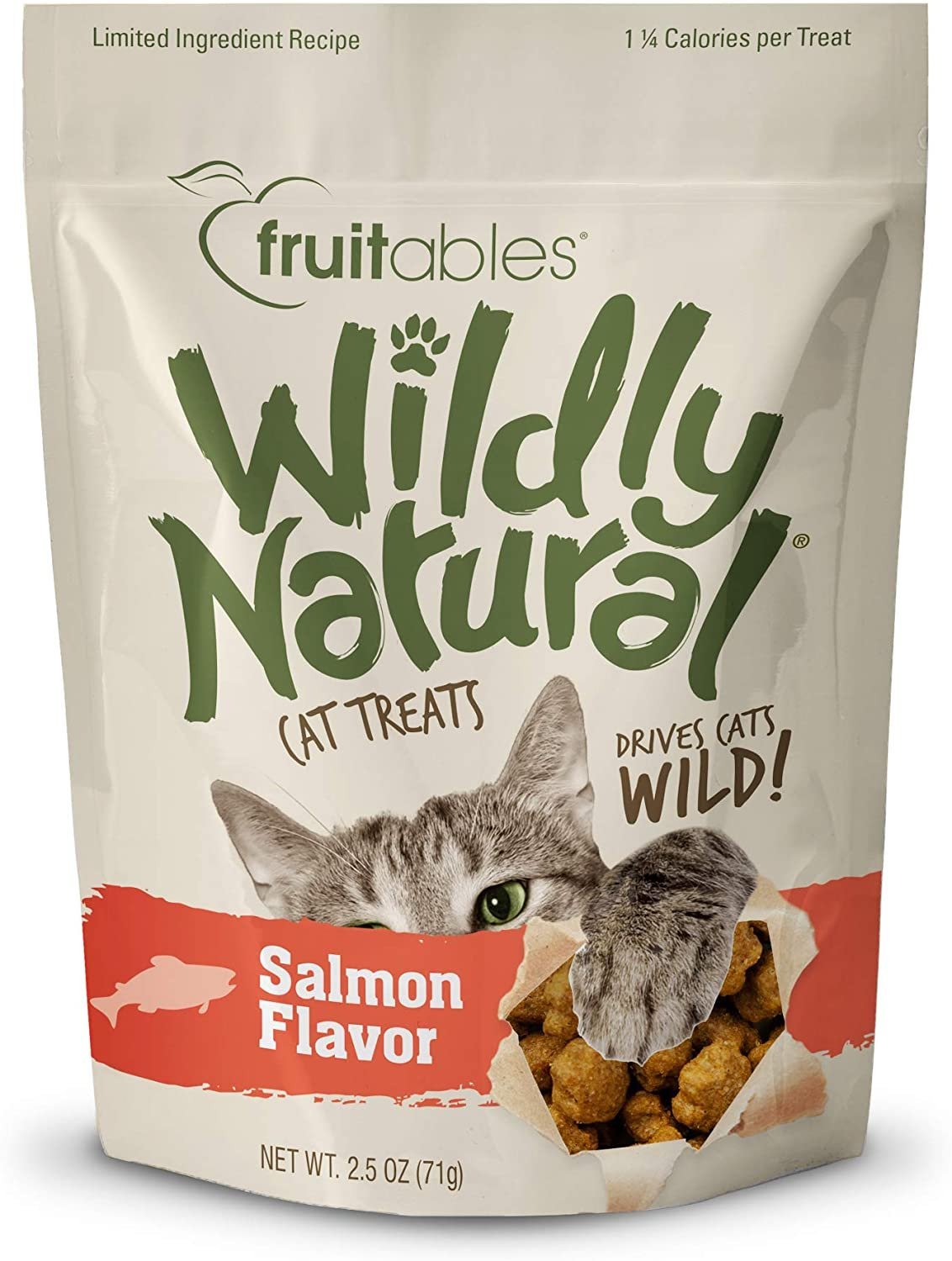 Fruitables Wildly Natural Salmon Cat Treats 2.5-oz