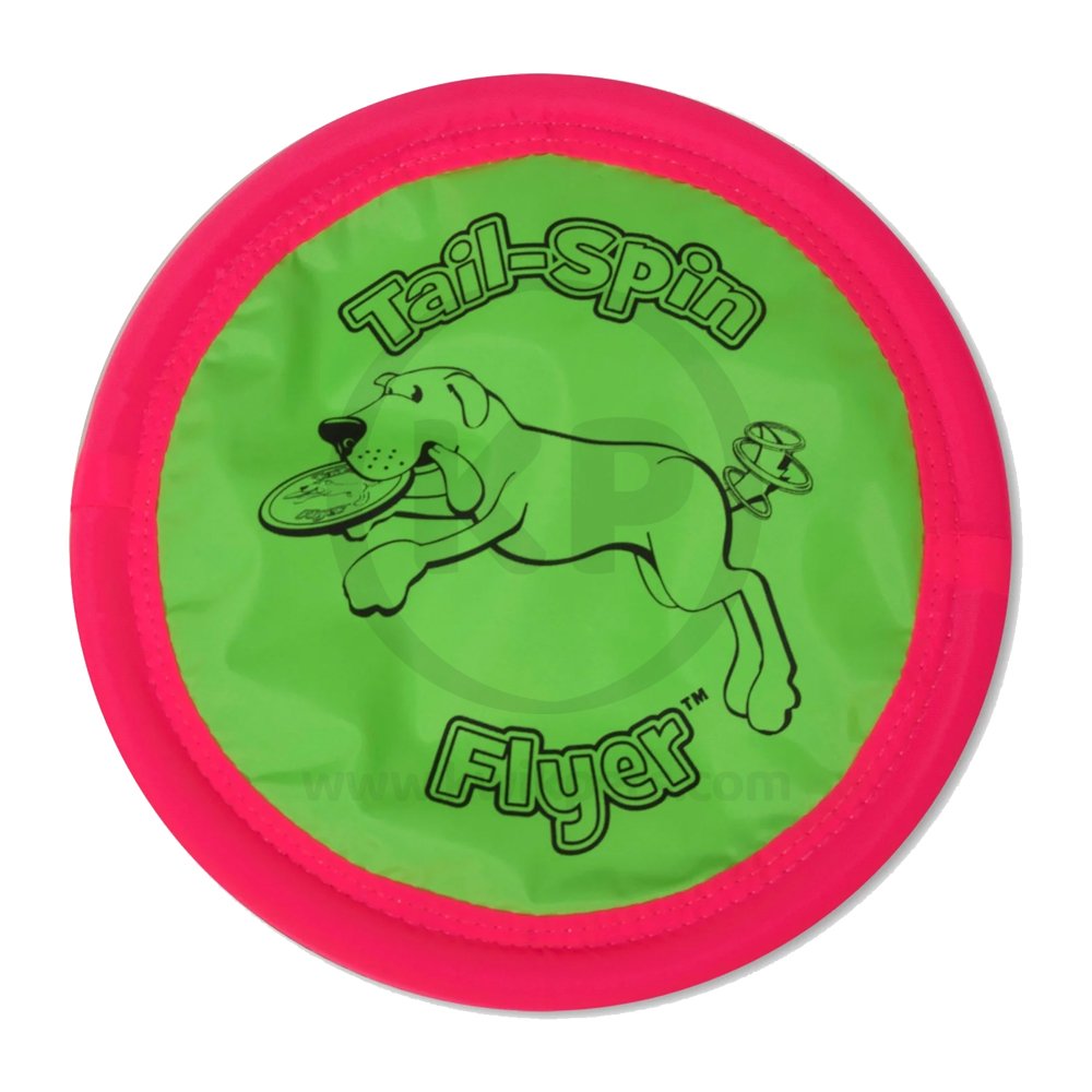 Booda Tail Spin Flyer Dog Toy Multicolor 7-in