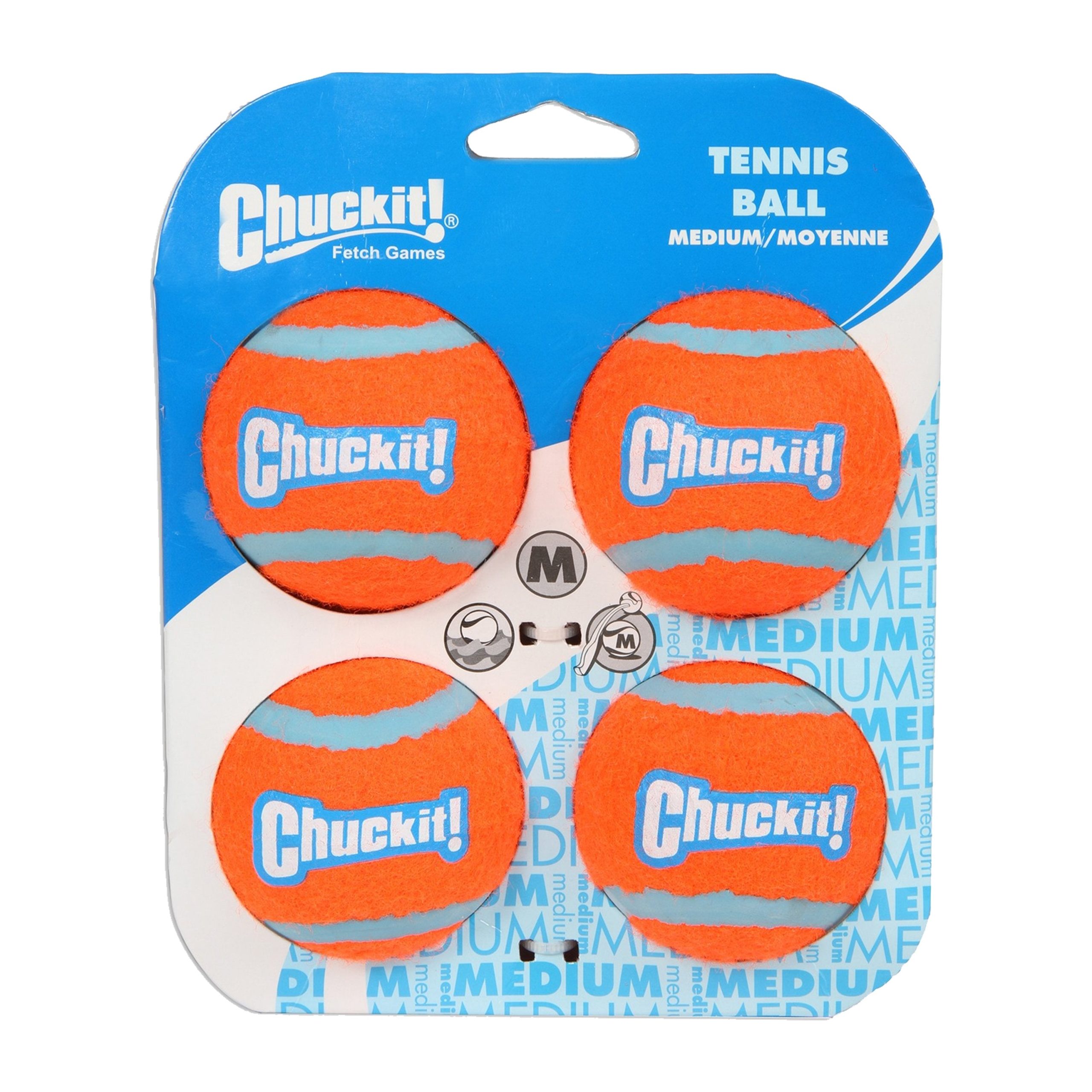 Chuckit! Tennis Balls Dog Toy Medium 4 Pack