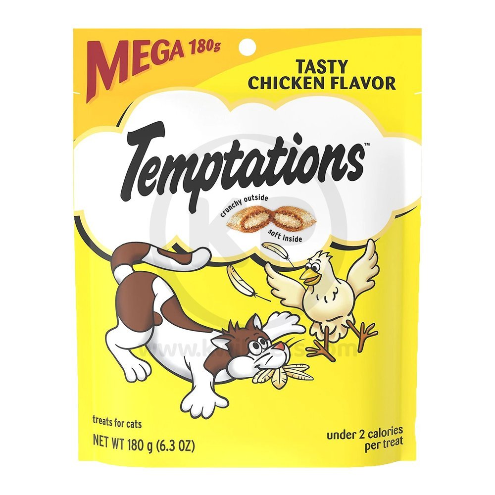 Temptations Classics Crunchy & Soft Adult Cat Treats Tasty Chicken 6.3-oz