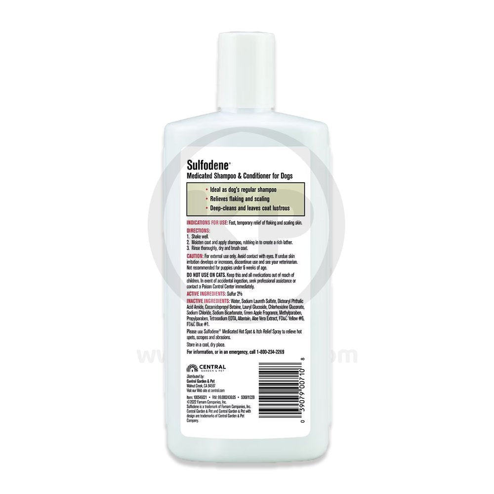 Sulfodene Medicated Shampoo & Conditioner for Dogs 12-oz