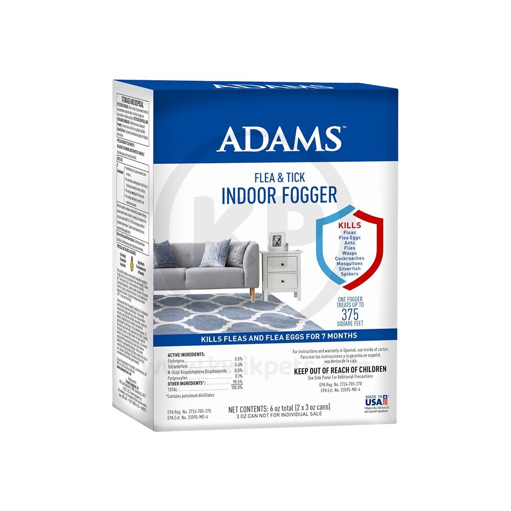 Adams Flea & Tick Indoor Fogger 2 Count 3-oz