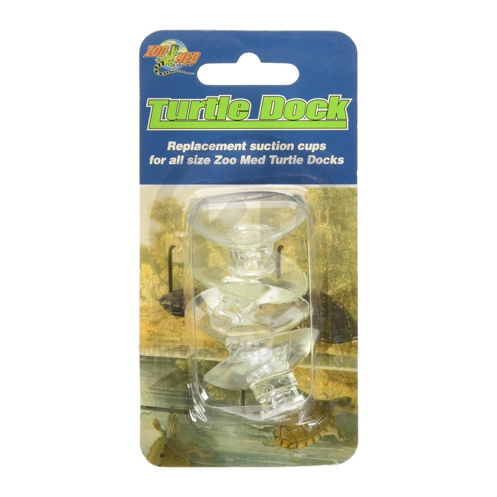 Zoo Med Turtle Dock Replacement Suction Cups Clear 4 Count