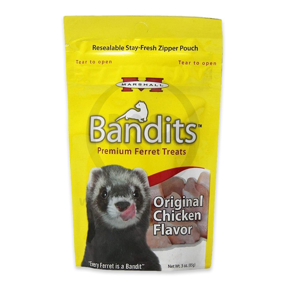 Marshall Pet Products Bandits Ferret Treat Original Chicken 3-oz