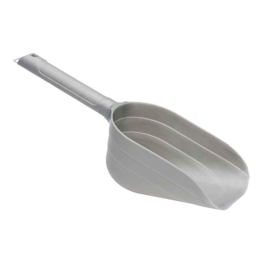 Petmate Pet Food Scoop with Microban Mason Silver Medium