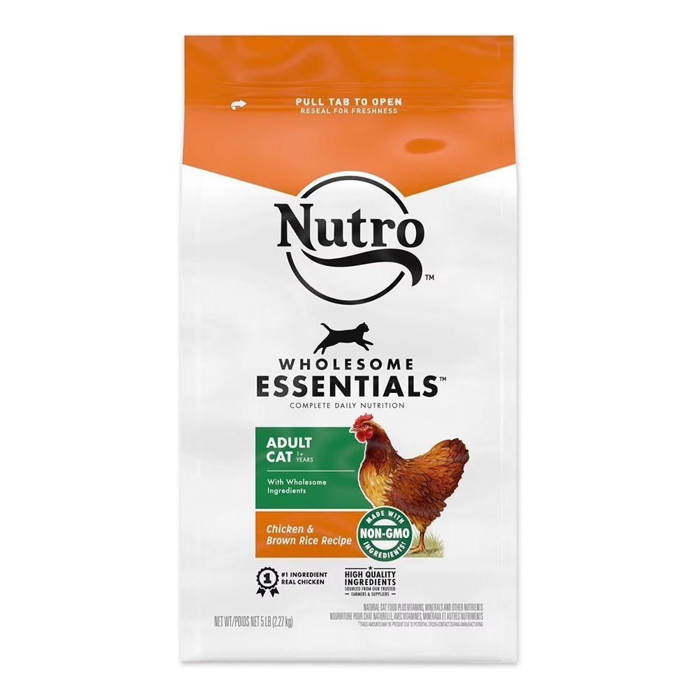 Nutro Wholesome Essentials Chicken & Brown Rice Adult Dry Cat Food 5-lb