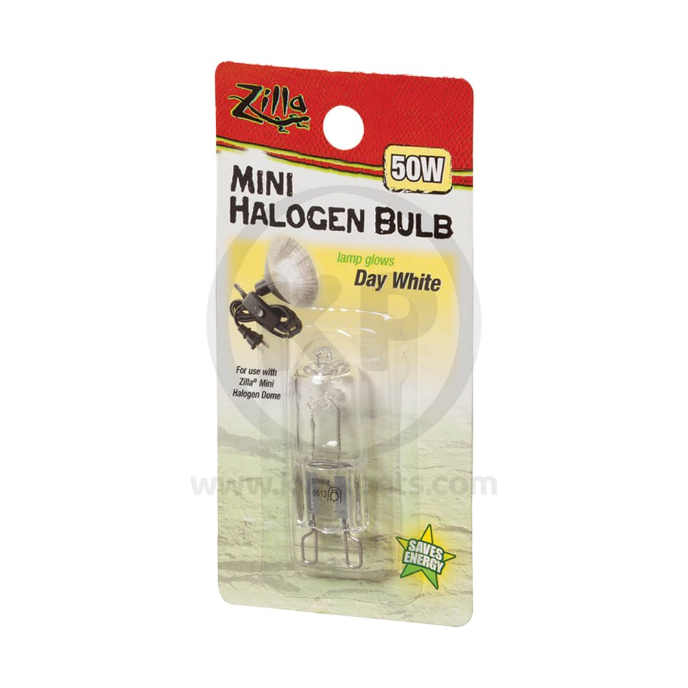 Zilla Day White Light & Heat Mini Halogen Bulb 50W