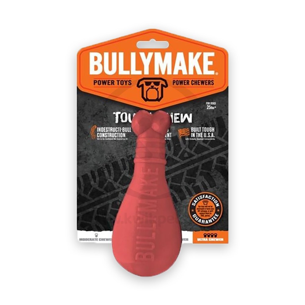 BullyMake Toss n’ Treat Turkey Flavored Turkey Leg Dog Chew Toy One Size