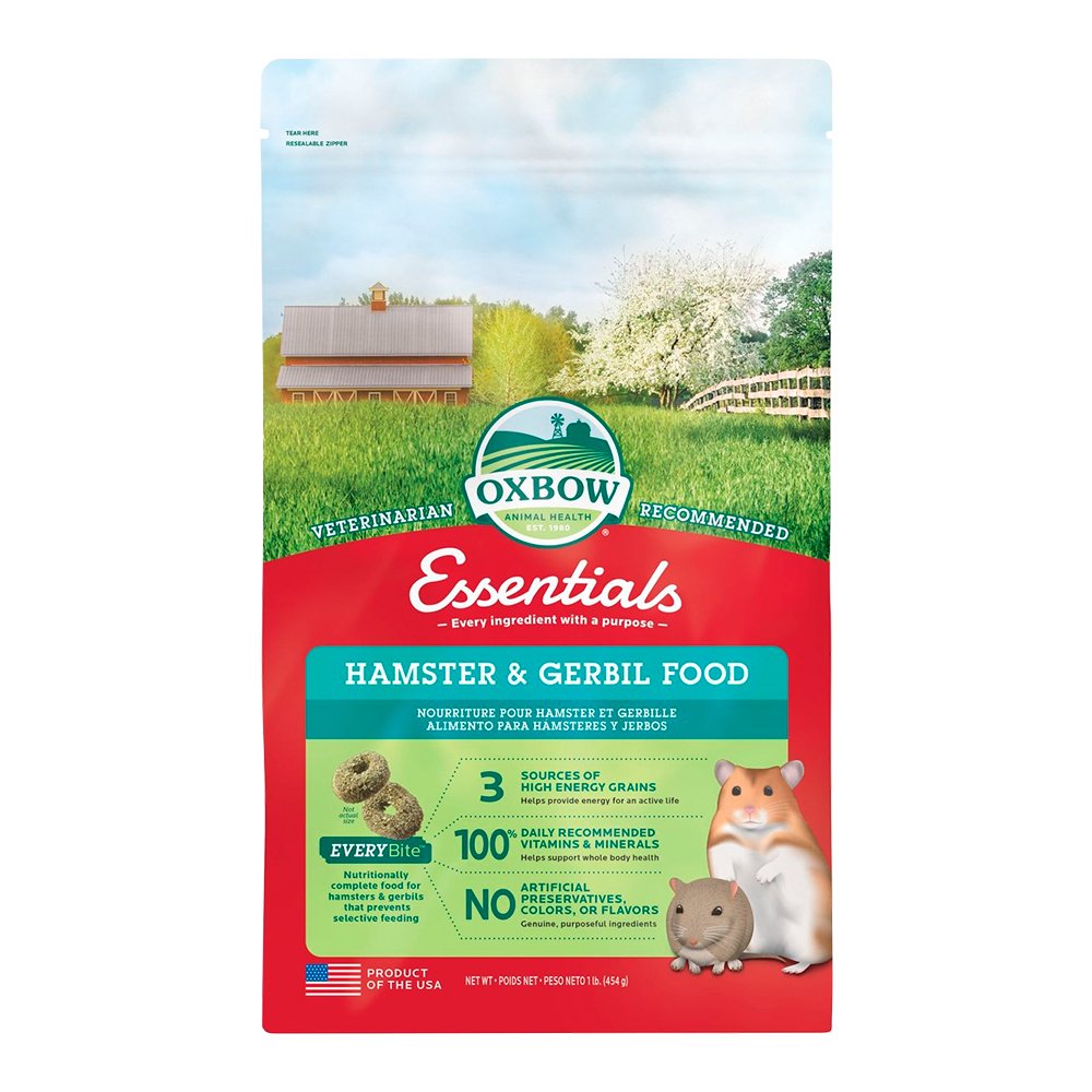 Oxbow Animal Health Essentials Hamster & Gerbil Food 1-lb