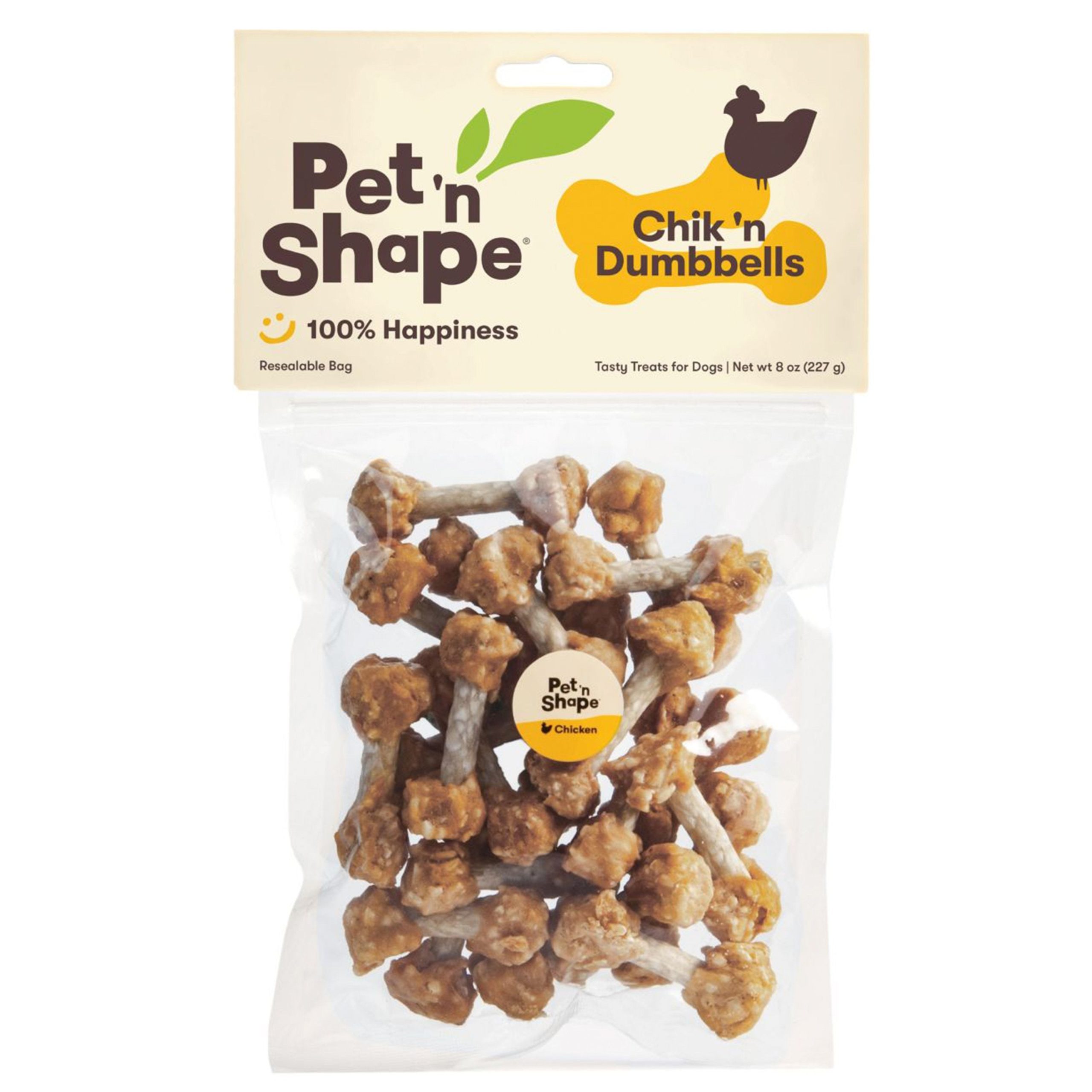 Pet ‘n Shape Chik ‘n Dumbbells Jerky Dog Treats 8-oz