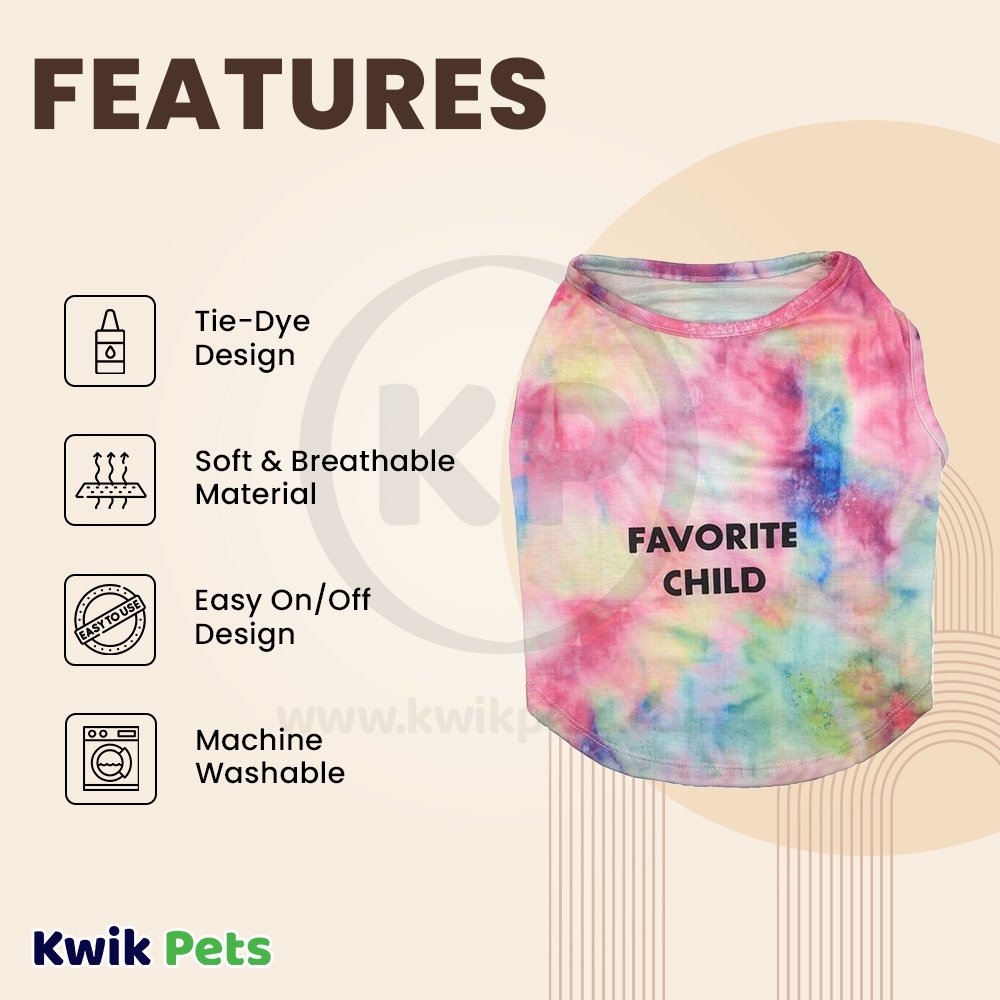 Fashion Pet Cosmo Favorite Child Tee Tie-Dye XS