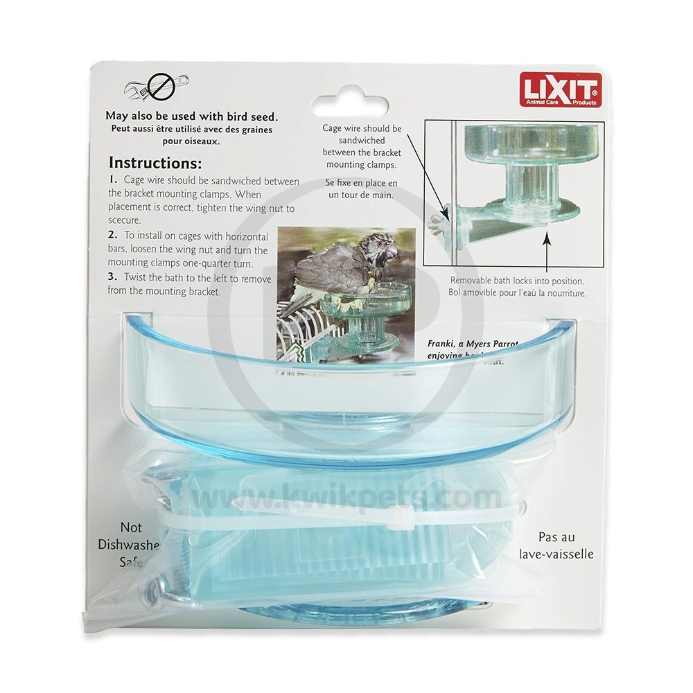 Lixit Quick Lock Bird Bath Green One Size