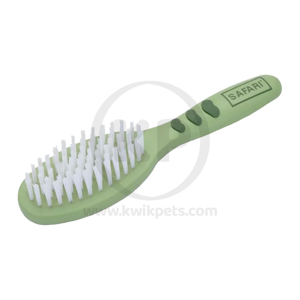 Coastal Safari Bristle Cat Brush Green One Size